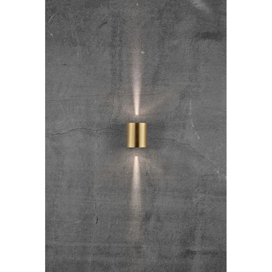 Nordlux - LED välisseinale kinnitatav seinavalgusti CANTO 2xLED/5,5W/230V IP44 kuldne