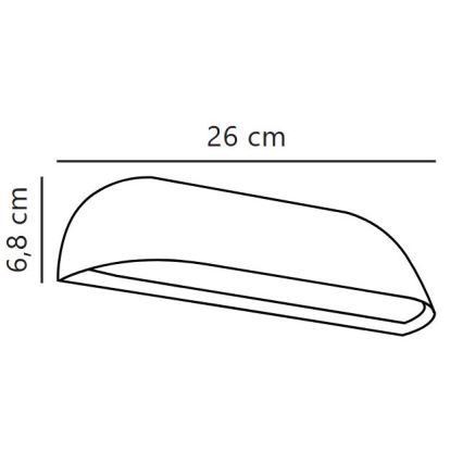 Nordlux - LED välisseinale kinnitatav seinavalgusti FRONT LED/9,5W/230V IP44