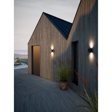 Nordlux - LED välisseinale paigaldatav seinavalgusti CANTO 2xLED/6W/230V IP44 must