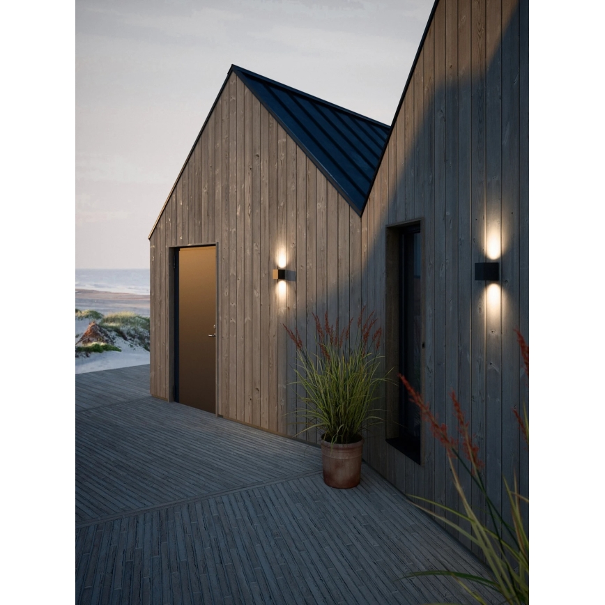 Nordlux - LED välisseinale paigaldatav seinavalgusti CANTO 2xLED/6W/230V IP44 must