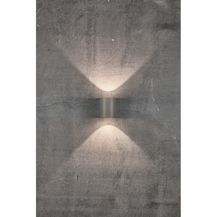 Nordlux - LED välisseinavalgusti CANTO 2xLED/5,5W/230V IP44 hall