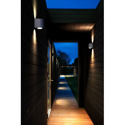 Nordlux - LED välisseinavalgusti CANTO 2xLED/5,5W/230V IP44 hall
