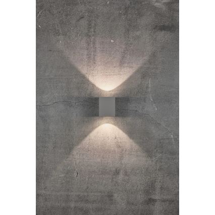 Nordlux - LED välisseinavalgusti CANTO 2xLED/5W/230V IP44 hall