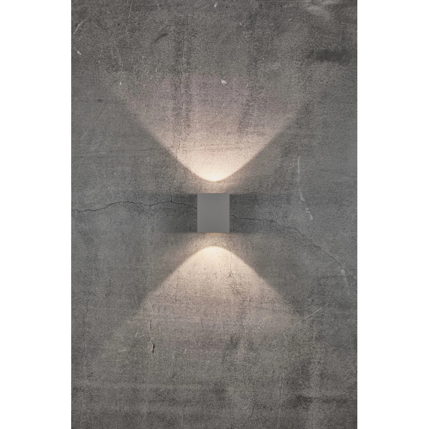 Nordlux - LED välisseinavalgusti CANTO 2xLED/5W/230V IP44 hall