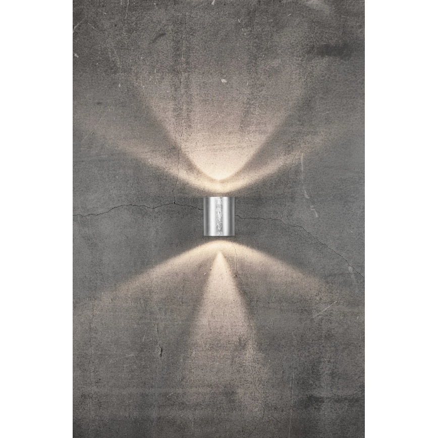 Nordlux - LED välisseinavalgusti CANTO 2xLED/6W/230V IP44 hõbedane