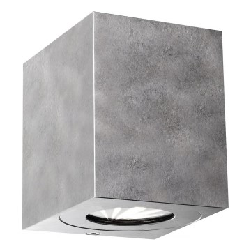 Nordlux - LED välisseinavalgusti CANTO 2xLED/6W/230V IP44 hõbedane