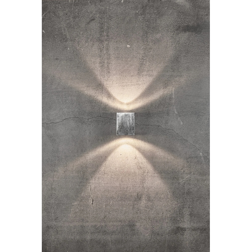 Nordlux - LED välisseinavalgusti CANTO 2xLED/6W/230V IP44 hõbedane