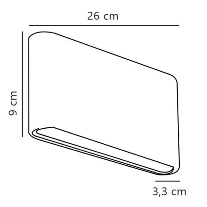 Nordlux - LED välisseinavalgusti KINVER LED/10W/230V IP54 valge