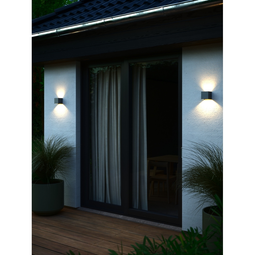 Nordlux - LED välisseinavalgusti MILDA LED/4,9W/230V IP44 antratsiit