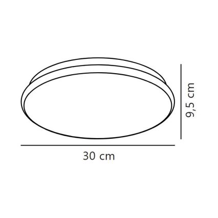 Nordlux - LED vannitoa laelamp MONTONE LED/10W/230V IP44, Ø 30 cm