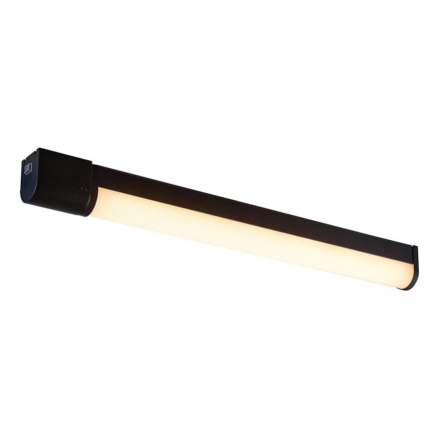 Nordlux - LED-vannitoa peegli valgusti koos pistikupesaga MALAIKA LED/15W/230V IP44 68,4cm must