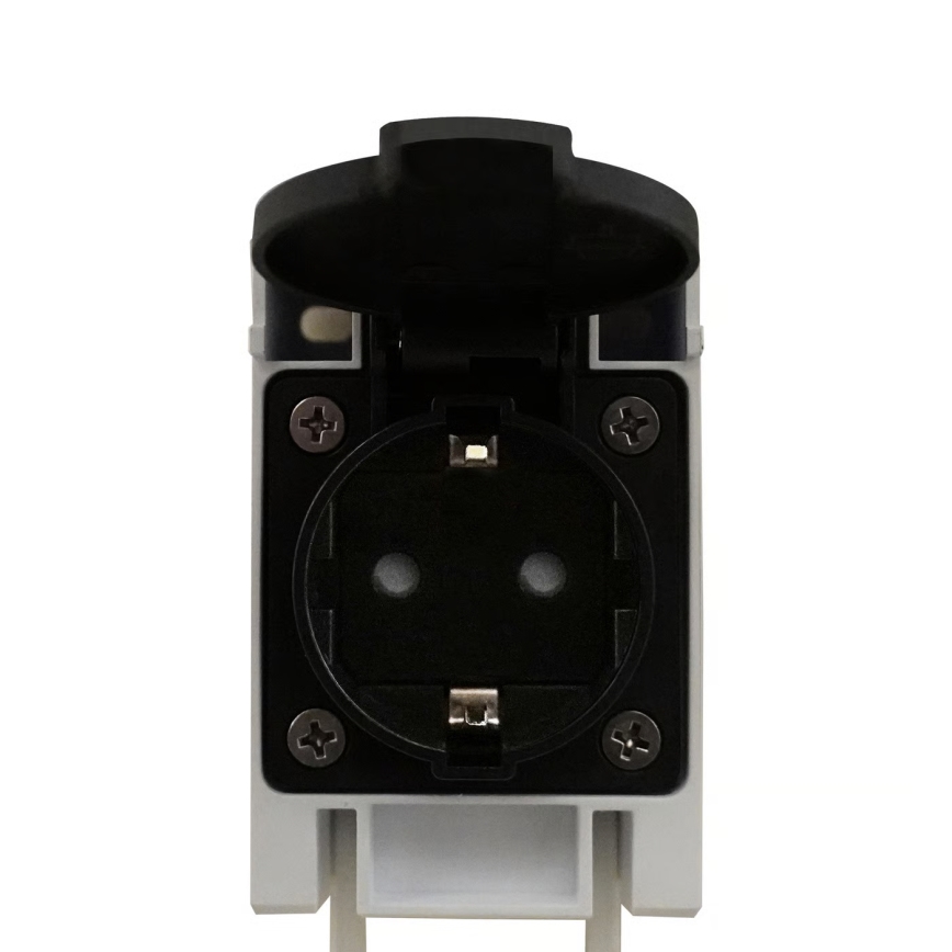 Nordlux - LED-vannitoa peegli valgusti koos pistikupesaga MALAIKA LED/15W/230V IP44 68,4cm must