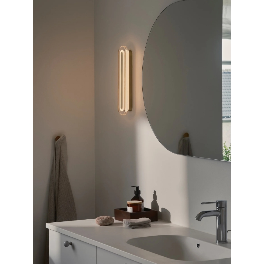 Nordlux - CAVARA LED vannitoa seinavalgusti 11W/230V 3000/4000K IP44 messing