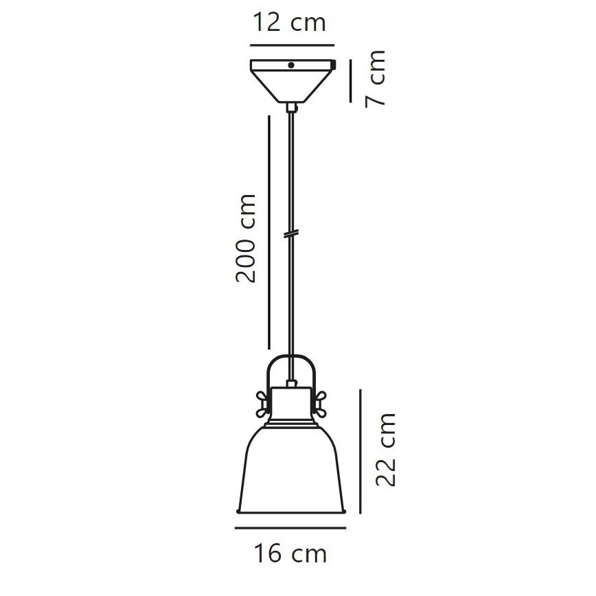 Nordlux - Lühter ADRIAN 1xE27/25W/230V d. 16 cm hall