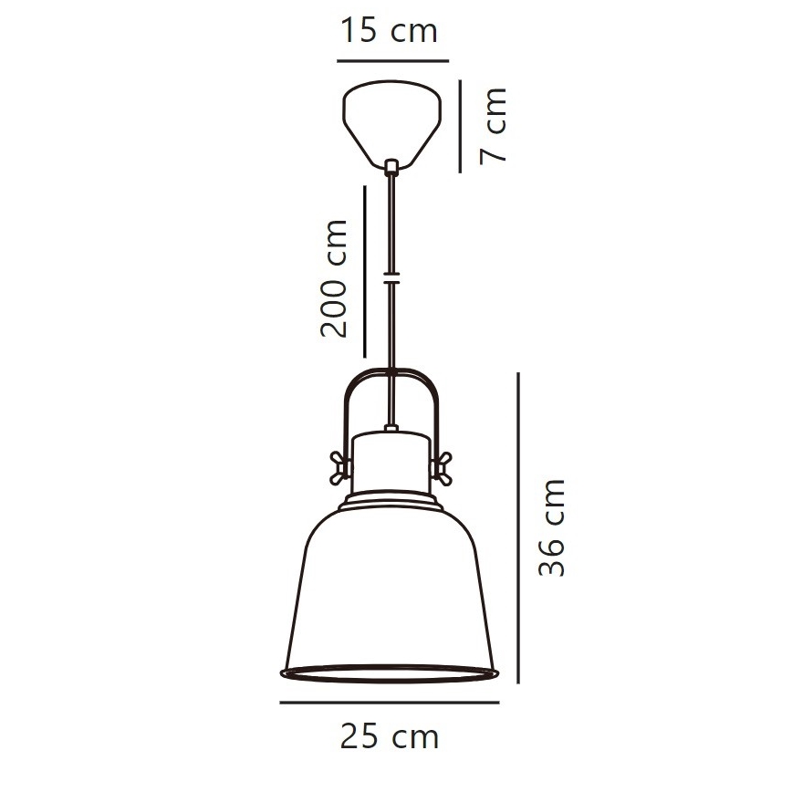 Nordlux - Lühter ADRIAN 1xE27/25W/230V d. 25 cm hall