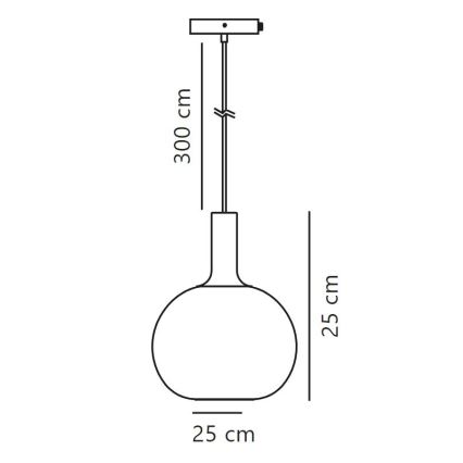 Nordlux - Lühter ALTON 1xE27/60W/230V must