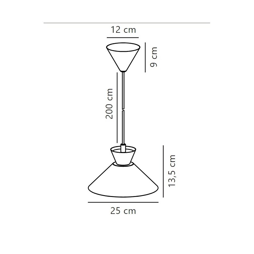 Nordlux - Lühter DIAL 1xE27/40W/230V d. 25 cm valge