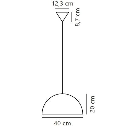 Nordlux - Lühter ELLEN 1xE27/40W/230V