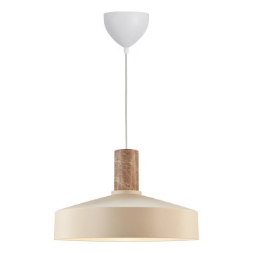 Nordlux - Lühter ELVAS 1xE27/60W/230V d. 37,5 cm beež