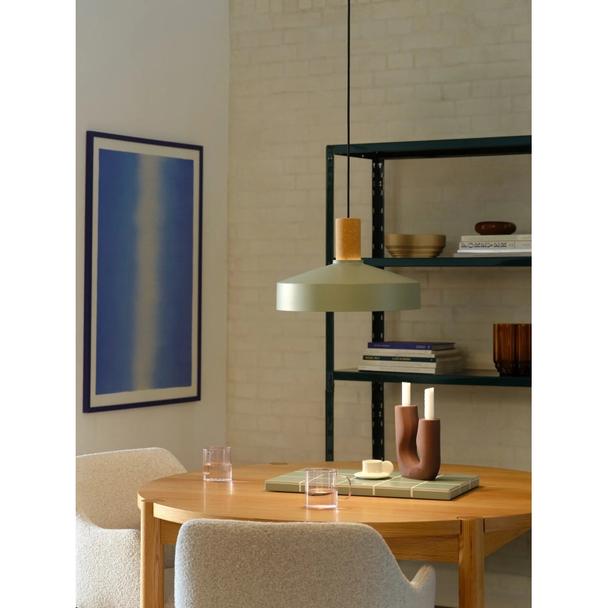 Nordlux - Lühter ELVAS 1xE27/60W/230V d. 37,5 cm roheline