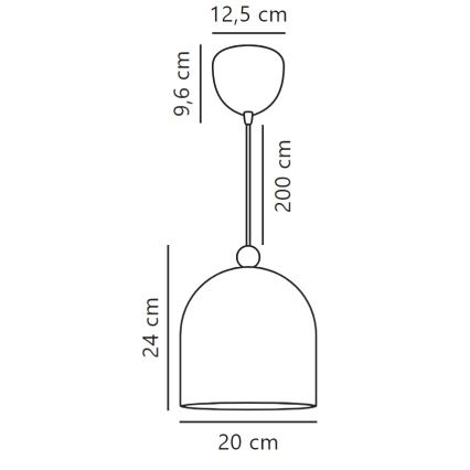 Nordlux - Lühter GASTON 1xE27/40W/230V roheline/valge