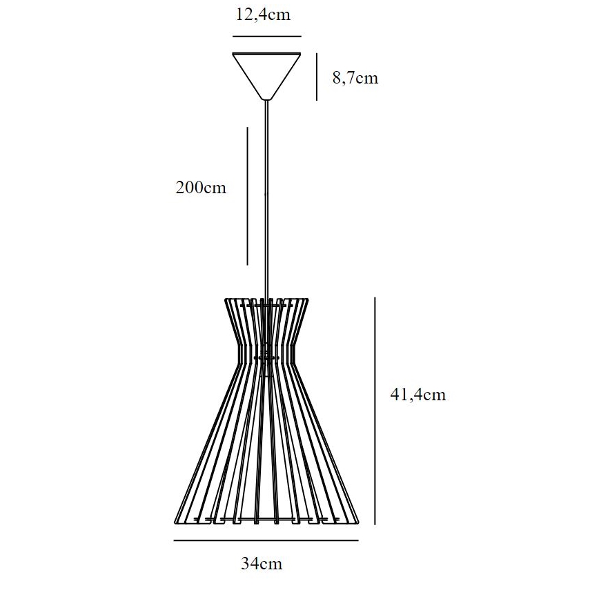 Nordlux - Lühter GROA 1xE27/60W/230V