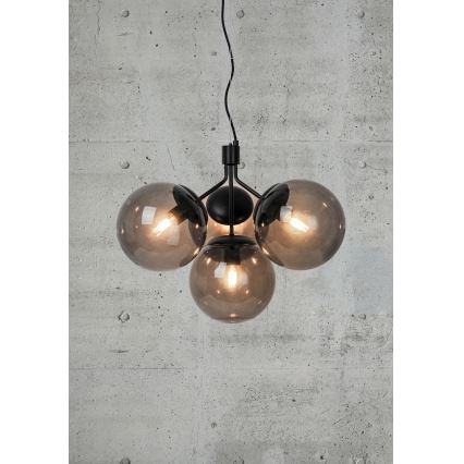 Nordlux - Lühter IVONA 4xE27/28W/230V must