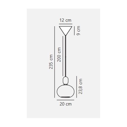 Nordlux - Lühter NOTTI 1xE27/40W/230V hall