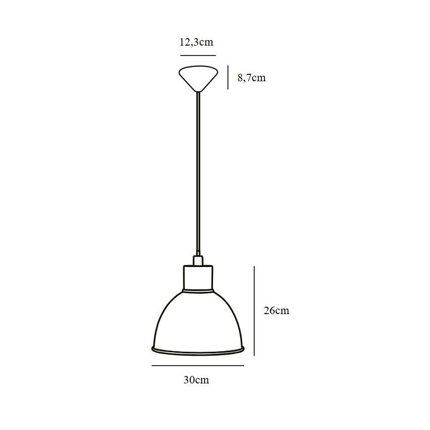 Nordlux - Lühter POP 1xE27/60W/230V must