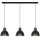 Nordlux - Lühter POP 3xE27/40W/230V must/kuldne
