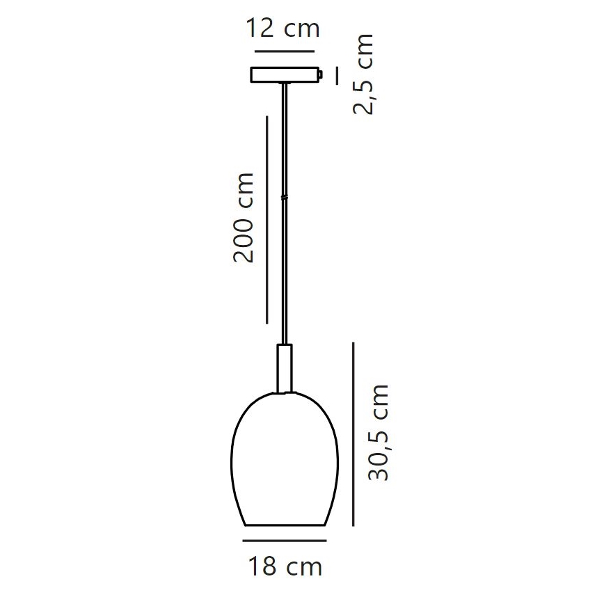 Nordlux - Lühter UMA 1xE27/40W/230V