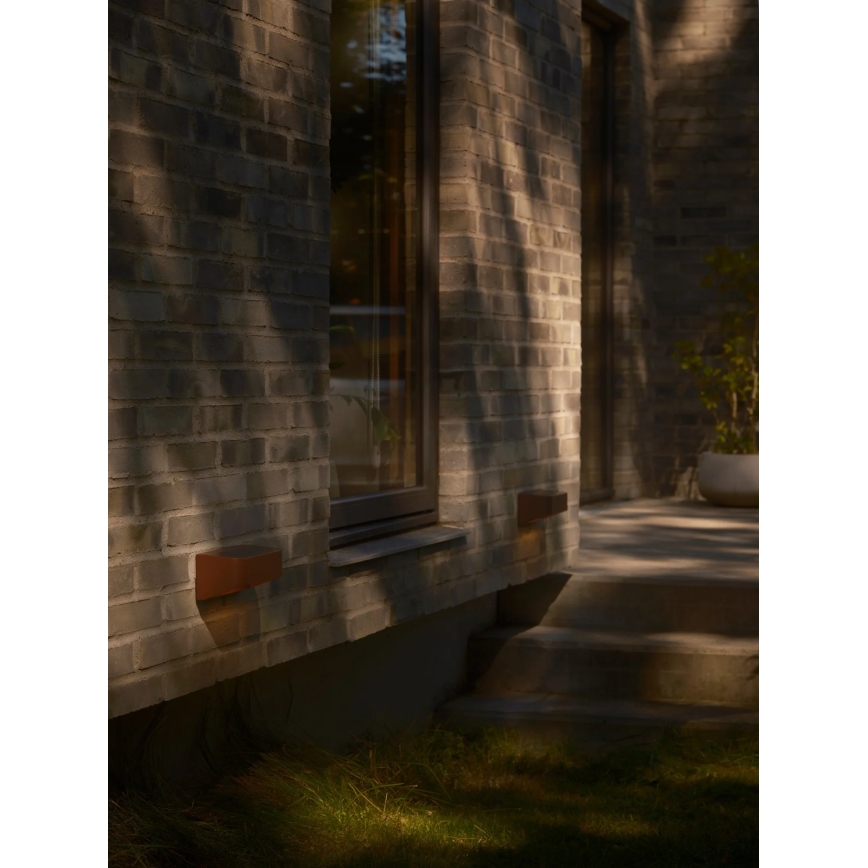 Nordlux - MARCELLIO LED päikeselamp liikumisanduriga LED/5W/5V IP54 2200 mAh pruun