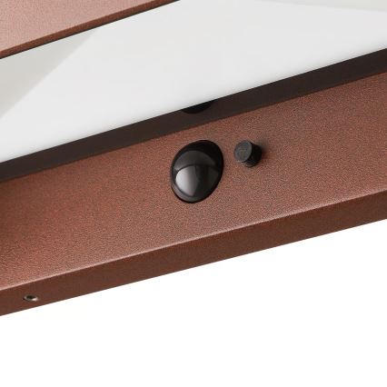 Nordlux - MARCELLIO LED päikeselamp liikumisanduriga LED/5W/5V IP54 2200 mAh pruun