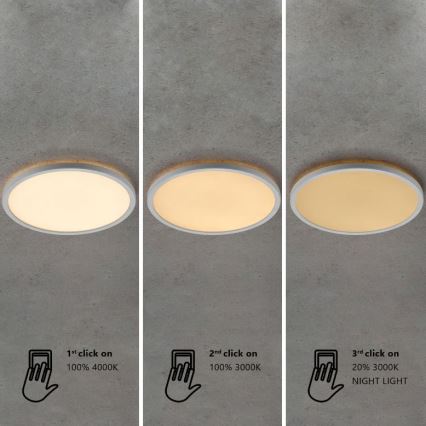 Nordlux - LED hämardatav vannitoa laevalgusti OJA LED/19W/230V 3000/4000K IP54 läbimõõt 43 cm