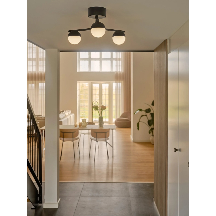 Nordlux - Pinnale kinnitatav lühter CONTINA 3xG9/5W/230V must