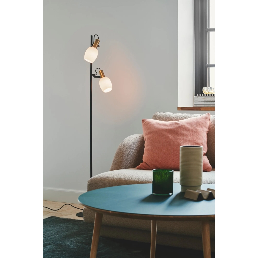 Nordlux - Põrandalamp ARILD 2xE14/40W/230V must