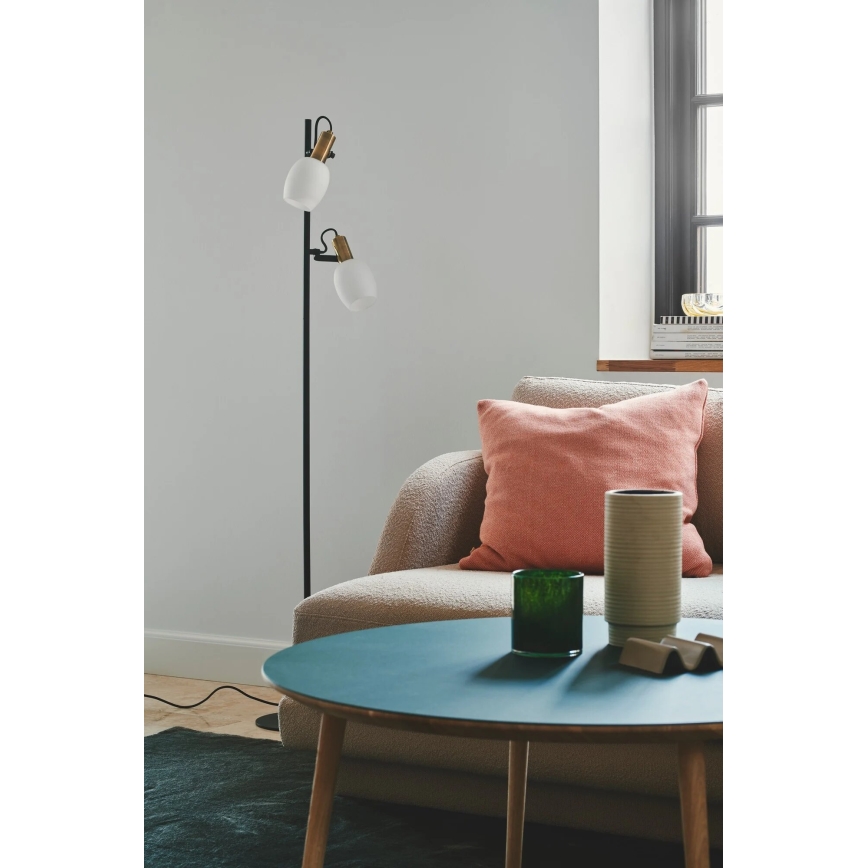 Nordlux - Põrandalamp ARILD 2xE14/40W/230V must