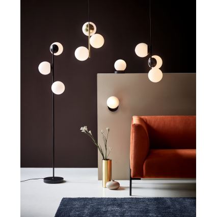 Nordlux - Põrandalamp LILLY 3xE14/25W/230V must
