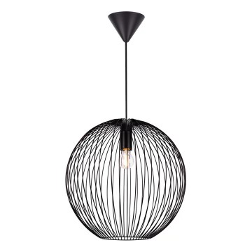 Nordlux - Ripatsvalgusti BERONI kaabliga 1xE27/60W/230V must