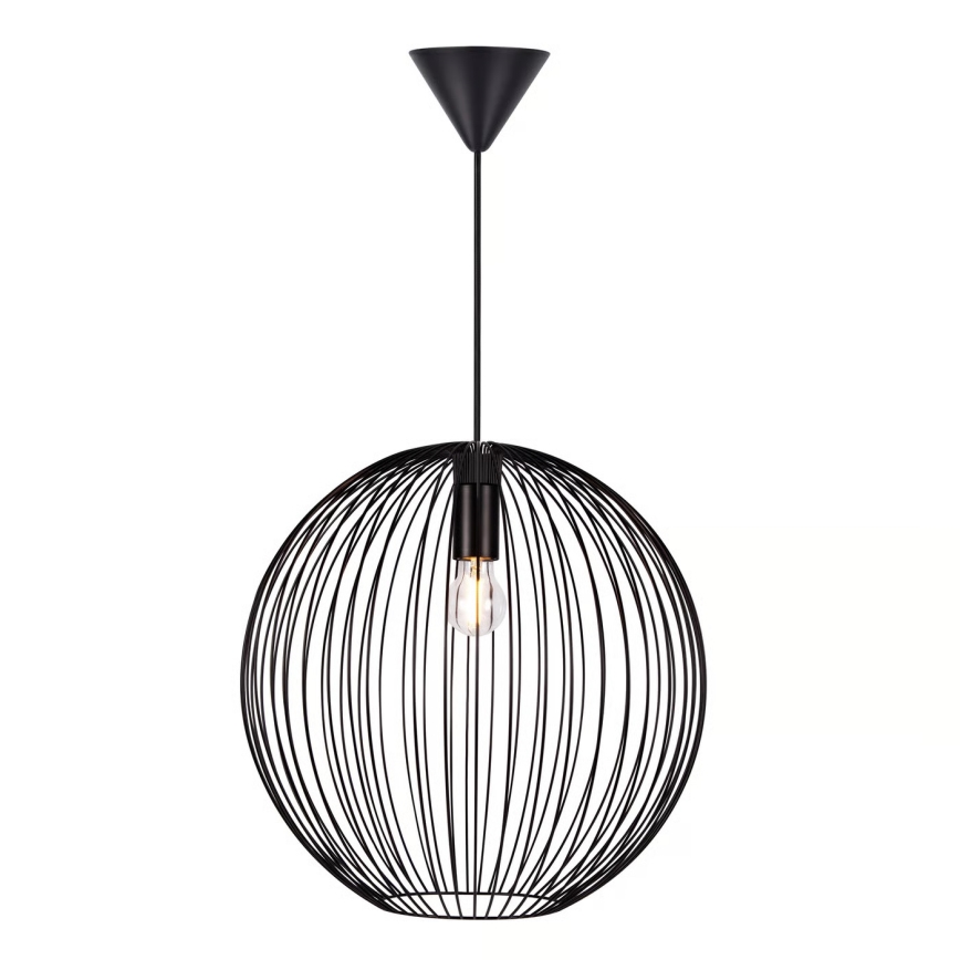 Nordlux - Ripatsvalgusti BERONI kaabliga 1xE27/60W/230V must