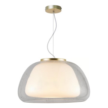 Nordlux - Ripplamp kaabliga JELLY 1xE27/40W/230V valge/selge, läbimõõt 39 cm