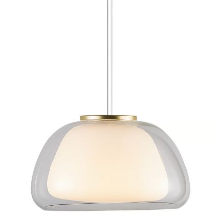 Nordlux - Ripplamp kaabliga JELLY 1xE27/40W/230V valge/selge, läbimõõt 39 cm