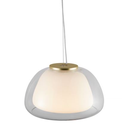 Nordlux - Ripplamp kaabliga JELLY 1xE27/40W/230V valge/selge, läbimõõt 39 cm