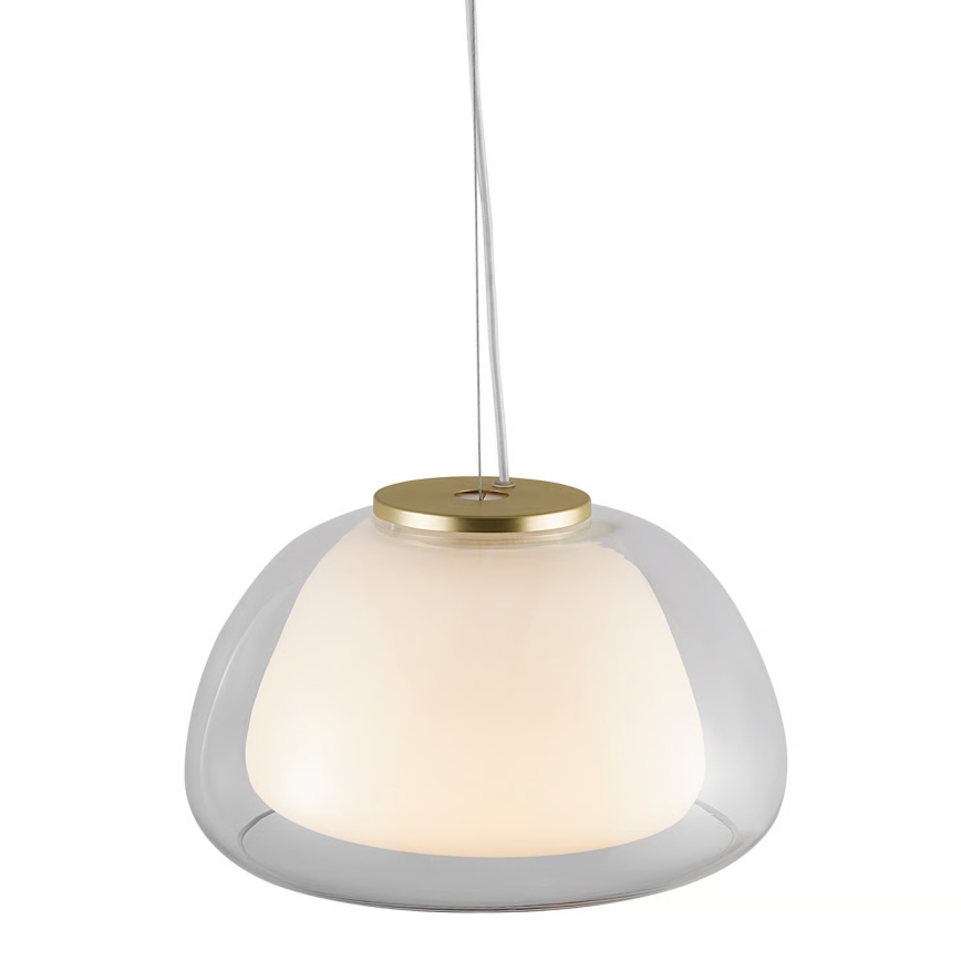 Nordlux - Ripplamp kaabliga JELLY 1xE27/40W/230V valge/selge, läbimõõt 39 cm