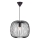 Nordlux - Rippvalgusti kaabliga BERONI 1xE27/60W/230V must, Ø 40 cm