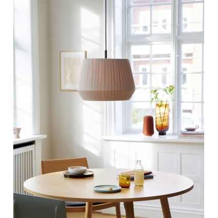 Nordlux - Rippvalgusti kaabliga DICTE 1xE27/60W/230V läbimõõt 40 cm beež