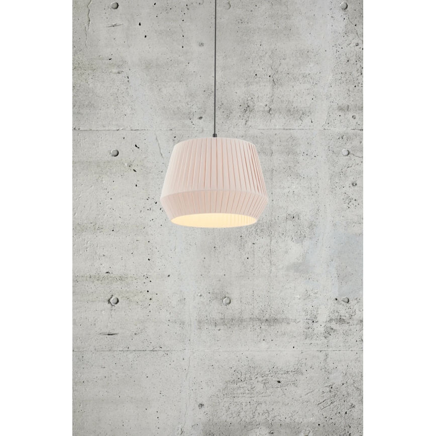 Nordlux - Rippvalgusti kaabliga DICTE 1xE27/60W/230V läbimõõt 40 cm beež