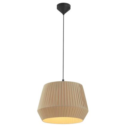 Nordlux - Rippvalgusti kaabliga DICTE 1xE27/60W/230V läbimõõt 40 cm beež