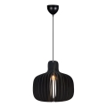 Nordlux - Rippvalgusti kaabliga HAZO 1xE27/60W/230V must