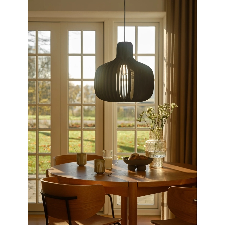 Nordlux - Rippvalgusti kaabliga HAZO 1xE27/60W/230V must